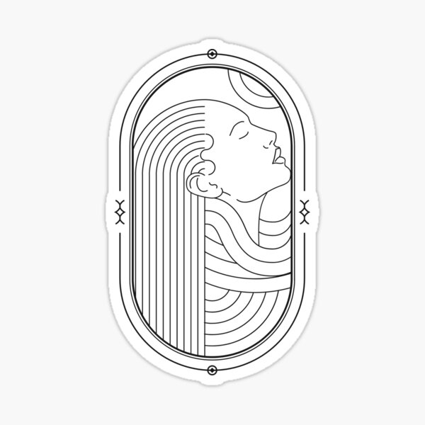 Vista previa del artículo con la obra «Coraje de las mujeres del arte abstracto de la línea del vintage», diseñado y vendido por gugenia.