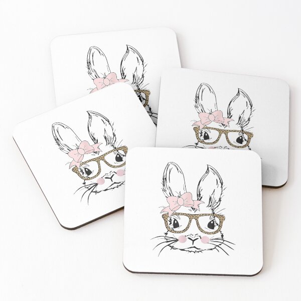 Artikelvorschau, Nettes Häschengesichthemd-Leoparden-Druck-Gläser OSTERN-Geschenk entworfen und verkauft von NordqvistArt68.