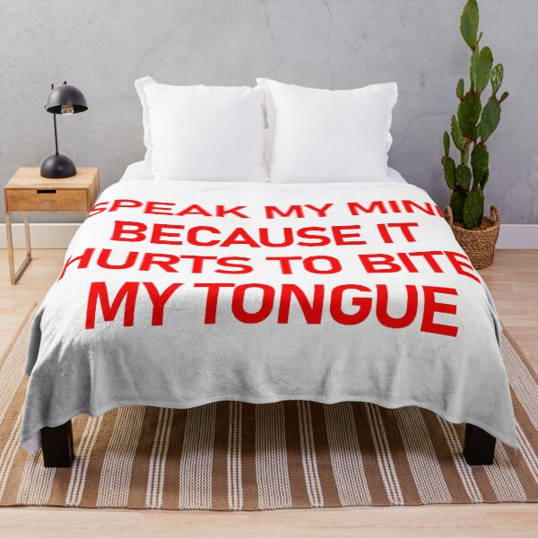 Item preview, I Speak My Mind Because It Hurts To Bite My Tongue designed and sold by askarne.