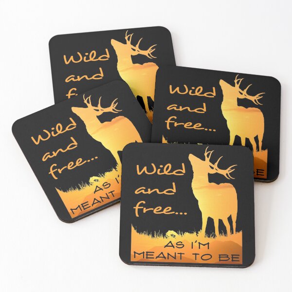 Item preview, Wild and Free Sunset Stag designed and sold by WhimsicaliTee.
