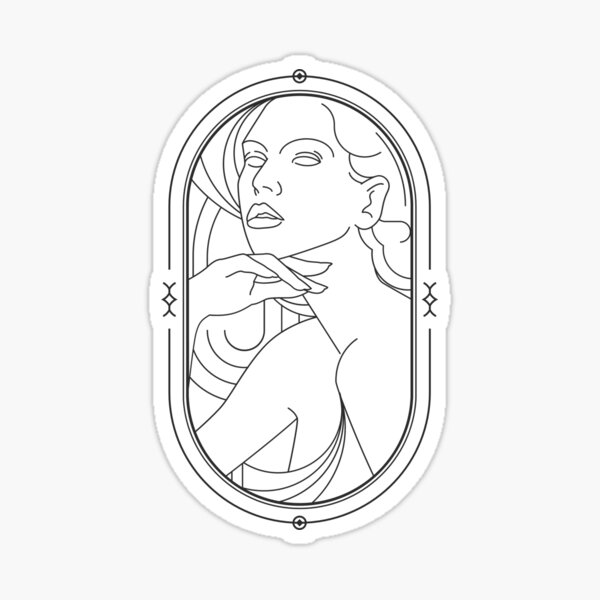 Vista previa del artículo con la obra «Vintage Abstract Line Art Mujeres Fuertes», diseñado y vendido por gugenia.