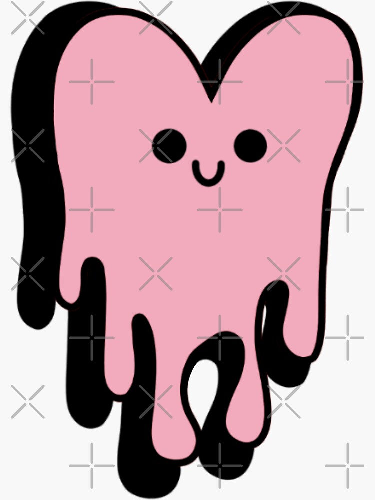 "Droopy Heart" Sticker for Sale by artcreatedbyart Redbubble