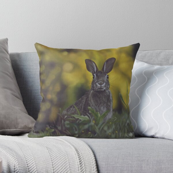 Bunny Rabbit Throw Pillow