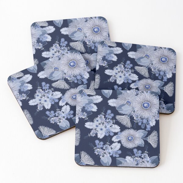 Item preview, Blue Flowers Bloom - Blue and White designed and sold by Sketchbook Designs.