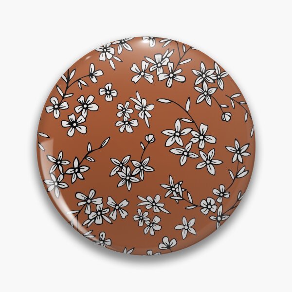 Artikelvorschau, Brown & White Ditsy Floral entworfen und verkauft von StudioPosies.