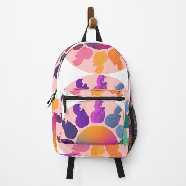 Item preview, Round Pink Blue Purple Green Unicorn Logo Design designed and sold by BrokenUnicorn.