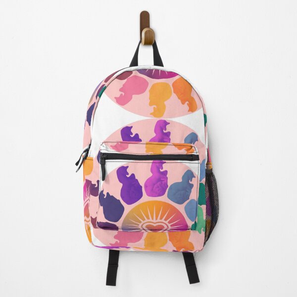 Item preview, Round Pink Blue Purple Green Unicorn Logo Design designed and sold by BrokenUnicorn.