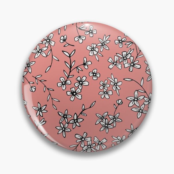 Item preview, Pink & White Ditsy Floral designed and sold by StudioPosies.