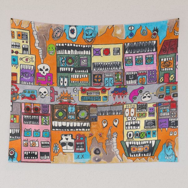 Item preview, MONSTRO-CITIES CONFLAGRATION BIAS II/III STREET SCENE I designed and sold by tinygetupstudio.