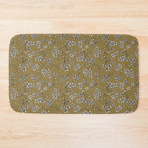 Item preview, Olive & White Ditsy Floral designed and sold by StudioPosies.