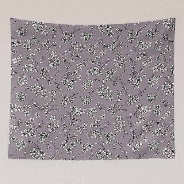 Item preview, Purple & White Ditsy Floral designed and sold by StudioPosies.