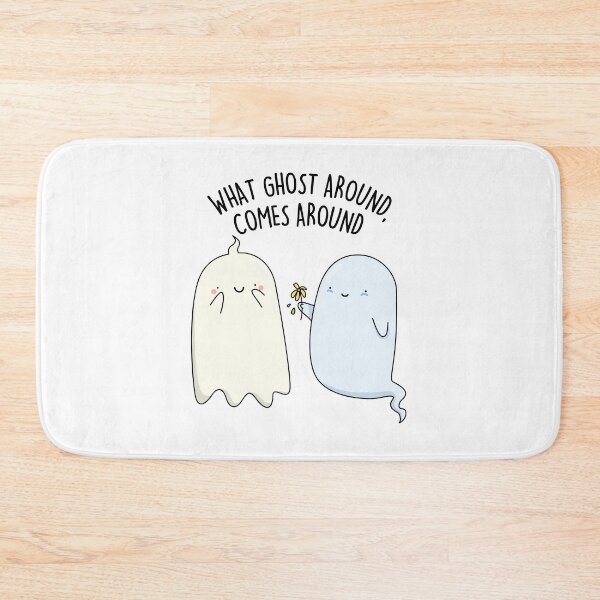 Item preview, What Ghost Around Comes Around Halloween Puns  designed and sold by punnybone.