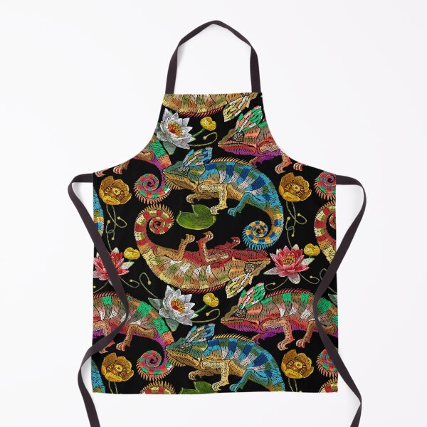 Item preview, Chameleons and water lilies designed and sold by matrioshka.