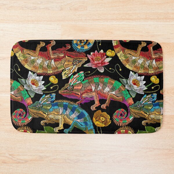 Item preview, Chameleons and water lilies designed and sold by matrioshka.