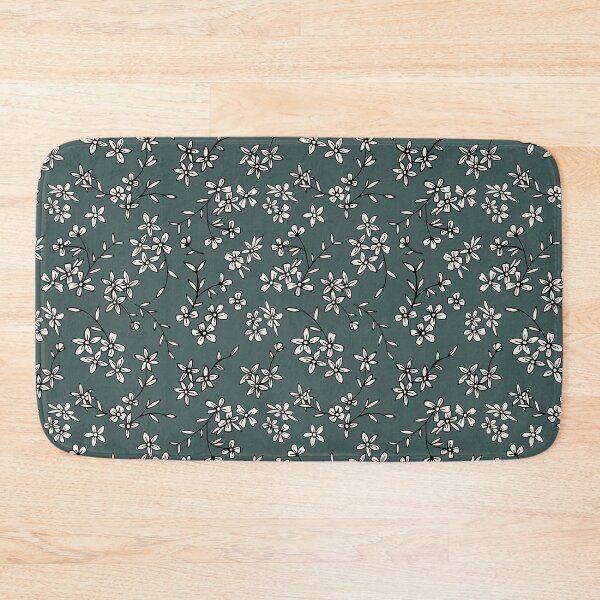 Item preview, Teal & White Ditsy Floral designed and sold by StudioPosies.