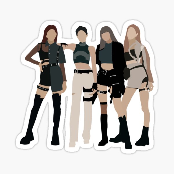 blackpink kill this love digital illustration sticker for sale by jewelsm13 redbubble