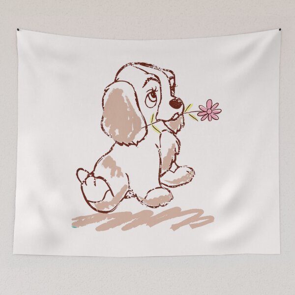 Item preview, Disnney Lady and the Tramp Lady Puppy Sketch designed and sold by NordqvistArt68.