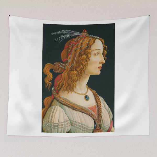 Item preview, Idealized Portrait of A Lady (Portrait of Simonetta Vespucci), by Sandro Botticelli. designed and sold by Historical Paintings.