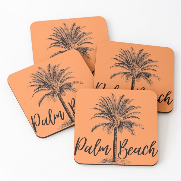 Item preview, Orange and Black Palm Beach is back summer Design designed and sold by MoninasArt.