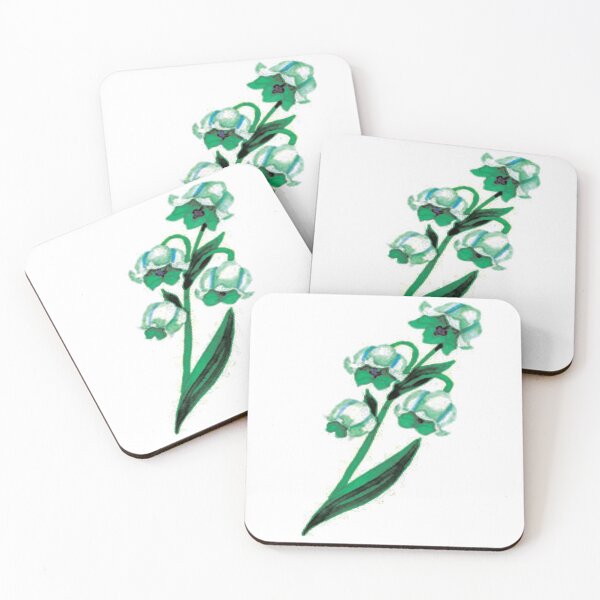 Item preview, Spring Time Lily of The Valley Floral Botanical Flower White Background designed and sold by NadeenInspires.