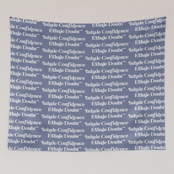 Item preview, Inhale Confidence Exhale Doubt Design with Autumn Shades Background designed and sold by cutetype.