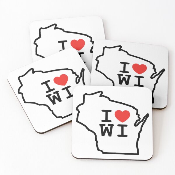 Item preview, I Love Wisconsin - White designed and sold by nicdesignsstuff.