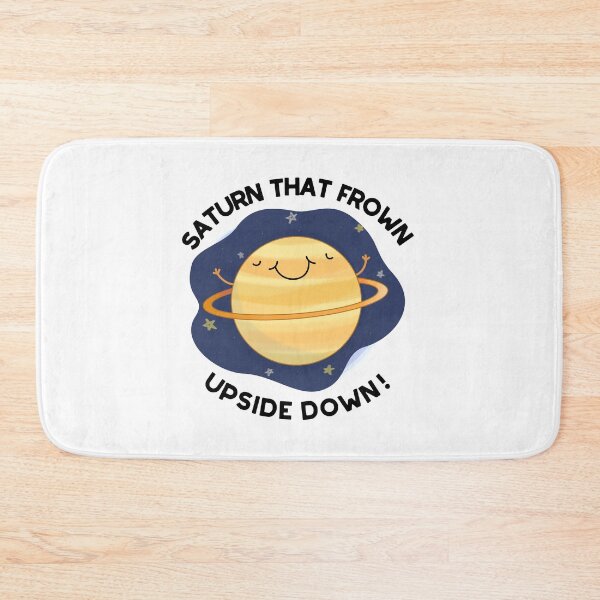 Item preview, Saturn That Frown Upside Down Funny Planet Puns  designed and sold by punnybone.