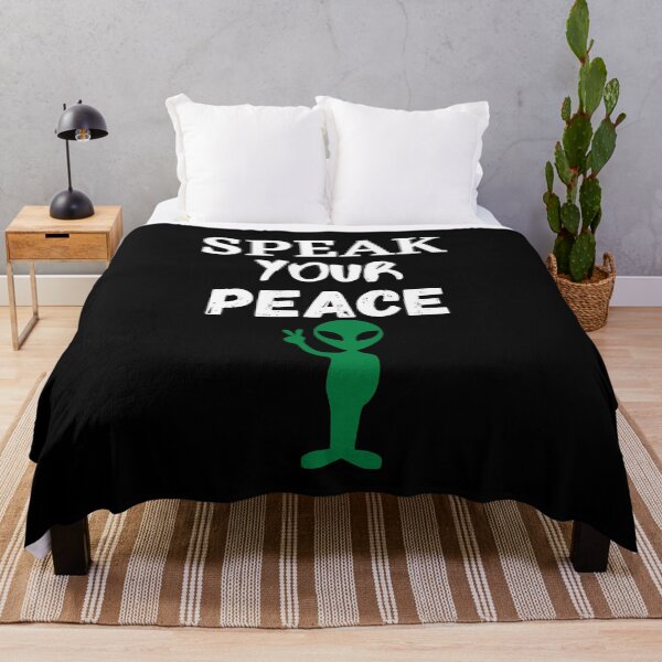 Item preview, Speak Your Peace White Text Version designed and sold by Earthchild8888.