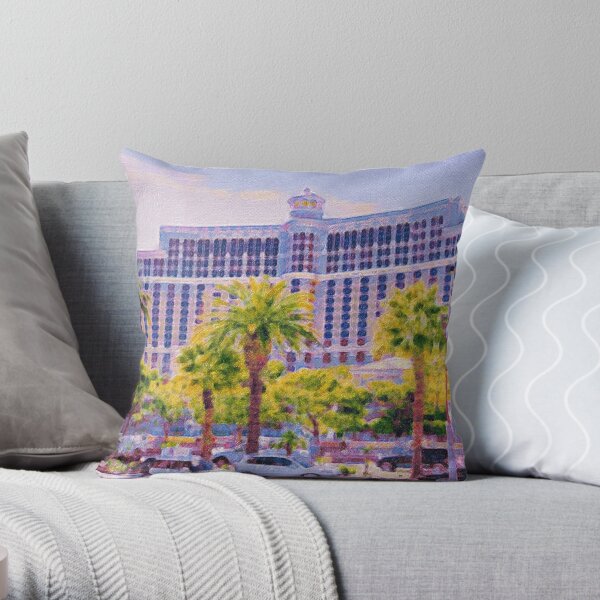 Ornamental glass flower display, Bellagio, Las Vegas #2 Throw Pillow for  Sale by travelways