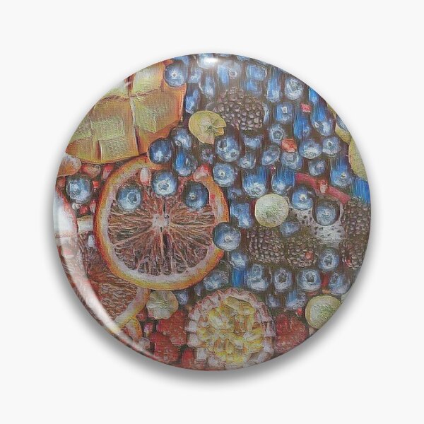 Item preview, GALATHI Brown Fruit Plate Painting - Fruit designed and sold by Galathi Designs.
