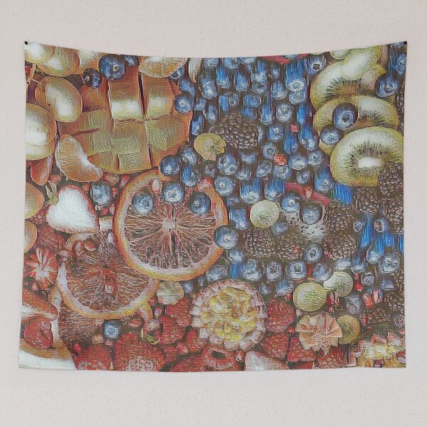 Item preview, GALATHI Brown Fruit Plate Painting - Fruit designed and sold by Galathi Designs.