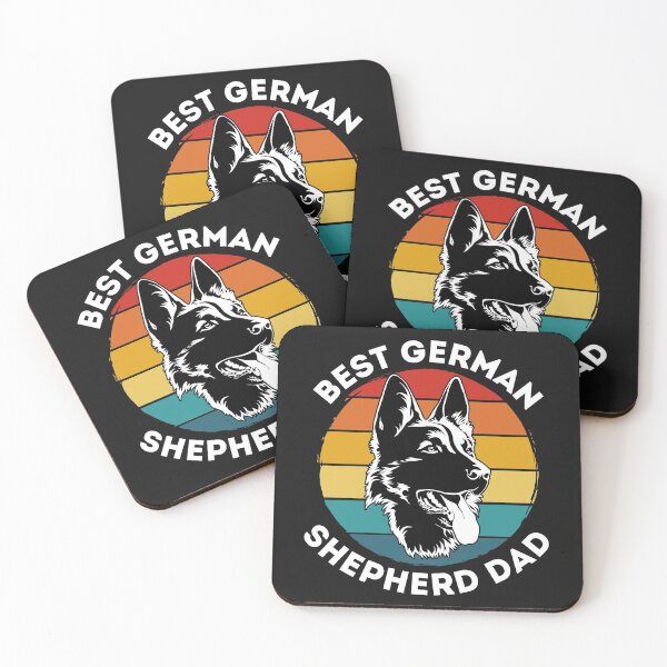Item preview, Best German Shepherd Dad Vintage Sunset designed and sold by curledup-cat.