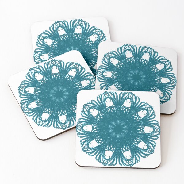Item preview, Hued vintage octopus mandala designed and sold by SilverSpiral.