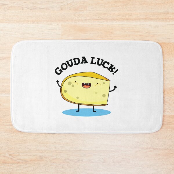 Item preview, Gouda Luck Funny Cheese Puns  designed and sold by punnybone.