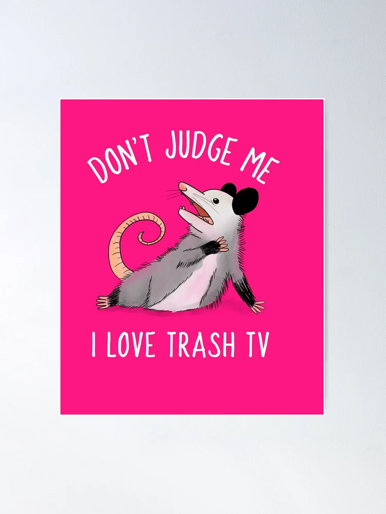 Here for the Trash Talking Funny Possum Design Poster for Sale by  boopsblunt