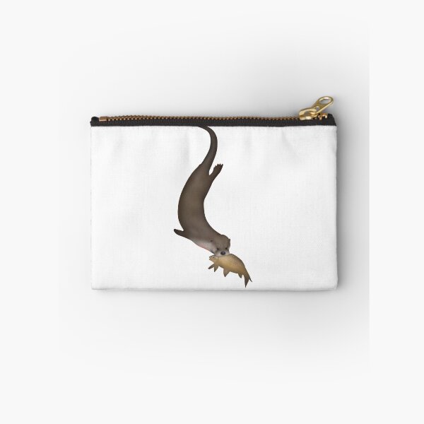 Item preview, North American River Otter & Fish designed and sold by OTTERFAMILY.
