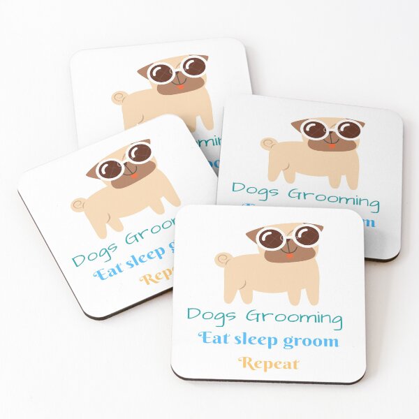 Item preview, Dog Grooming Eat Sleep Groom Repeat designed and sold by chetan786.