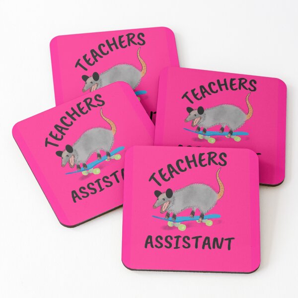 Item preview, Copy of Teachers Assistant Funny Possum on Skateboard Design designed and sold by boopsblunt.