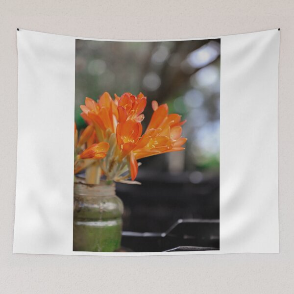Item preview, Orange bush lily flower on the plastic pot designed and sold by FCEalin.