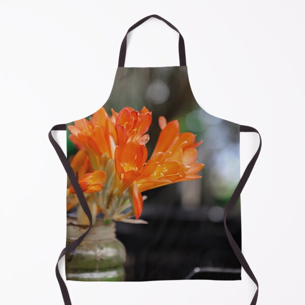 Item preview, Orange bush lily flower on the plastic pot designed and sold by FCEalin.