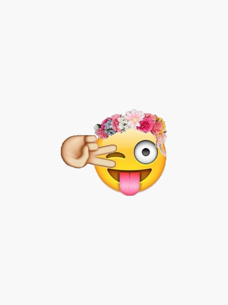"Bohemian Emoji" Sticker by corinthiabrooke | Redbubble
