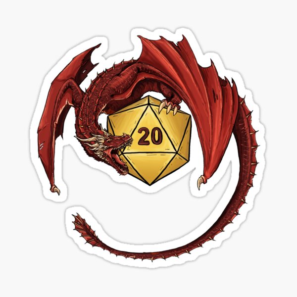  Dungeons and Dragons Logo Stickers Symbol 5.5