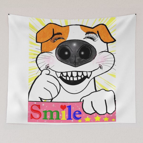 Item preview, Cute dog smiling  designed and sold by Shirley cute art .