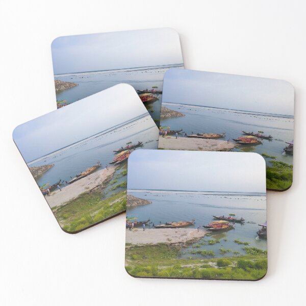 Item preview, Padma river and colorful boats in Rajshahi, Bangladesh designed and sold by FCEalin.