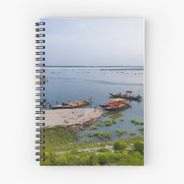 Item preview, Padma river and colorful boats in Rajshahi, Bangladesh designed and sold by FCEalin.