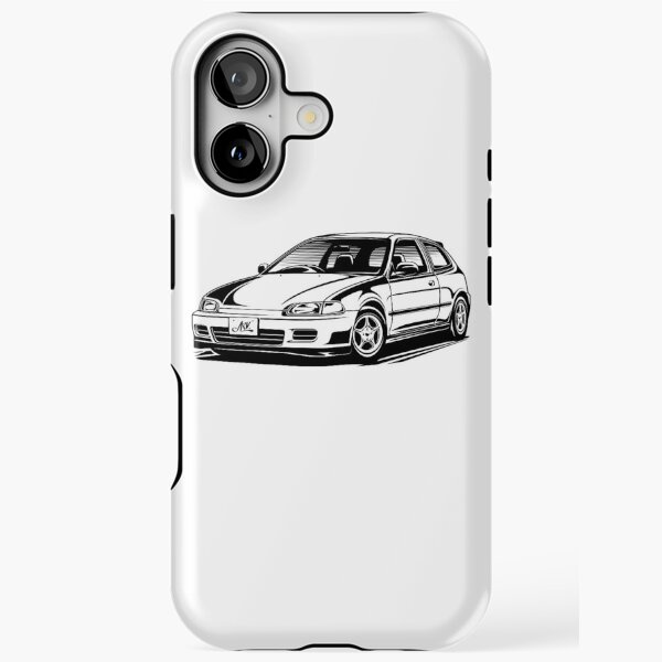 EUROBEAT INTENSIFIES - Civic EG / SR3 full-body version iPhone Tough Case