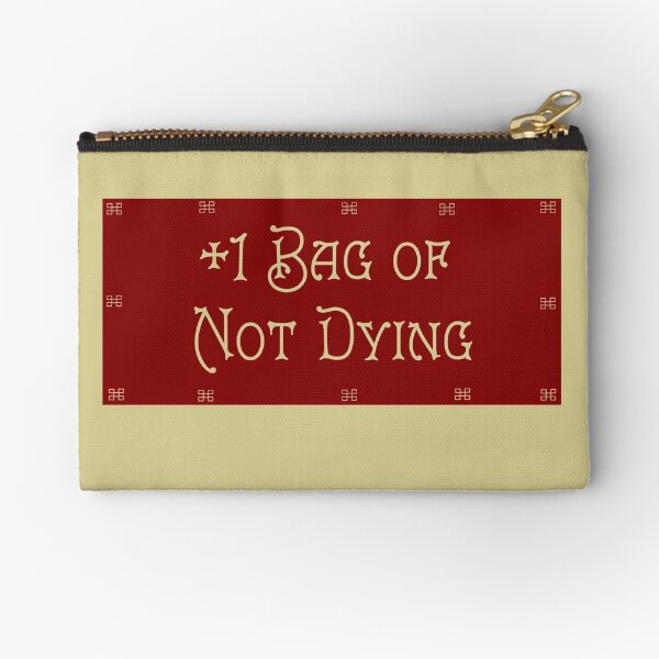 Item preview, First Aid for Gamers: +1 Bag of Not Dying designed and sold by LochNestFarm.