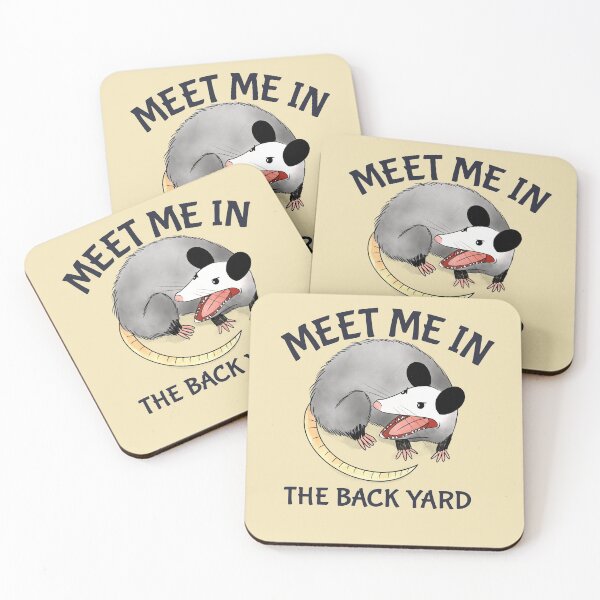 Item preview, Meet Me in the Backyard Funny Possum Design designed and sold by boopsblunt.