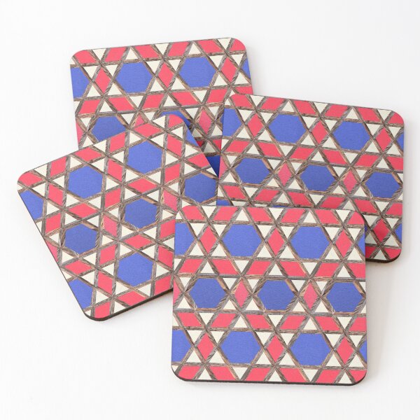 Item preview, Chinese Screen - Red, White, Blue - Seamless - Fabric Backing designed and sold by hendrickssdh.