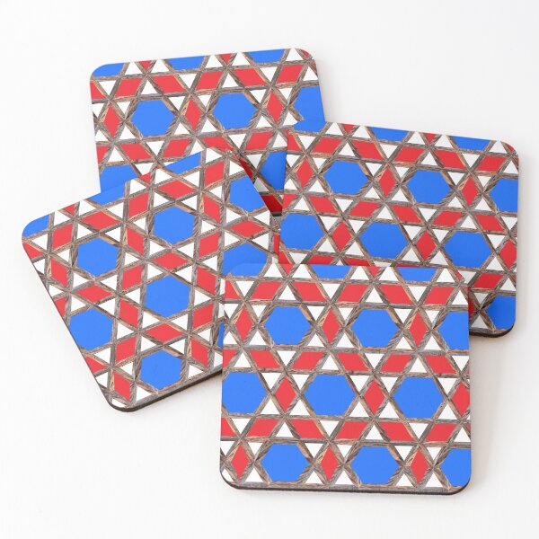 Item preview, Chinese Screen - Red, White, Blue - Seamless designed and sold by hendrickssdh.